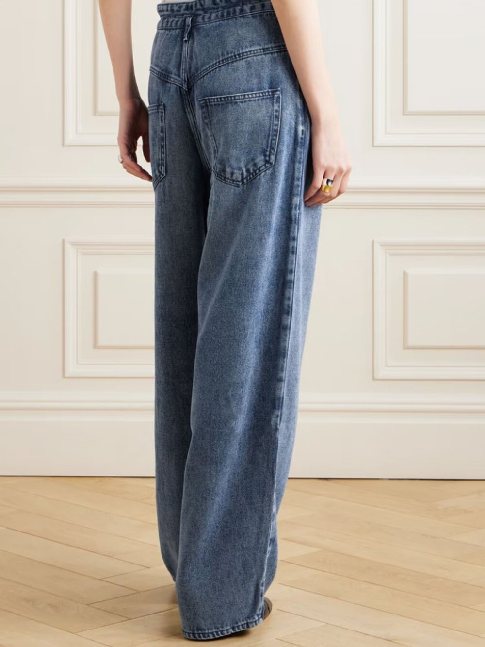 NWT Isabel Marant Women's Jordy Jeans, Light Blue Women's Size 40 - Picture 3 of 7